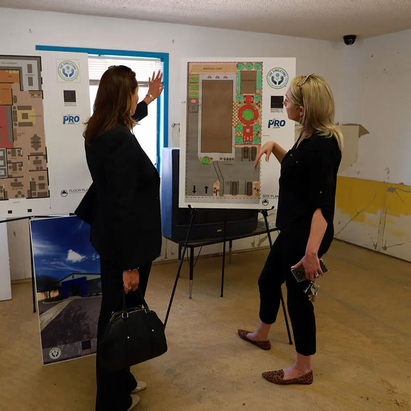 ladies with poster boards